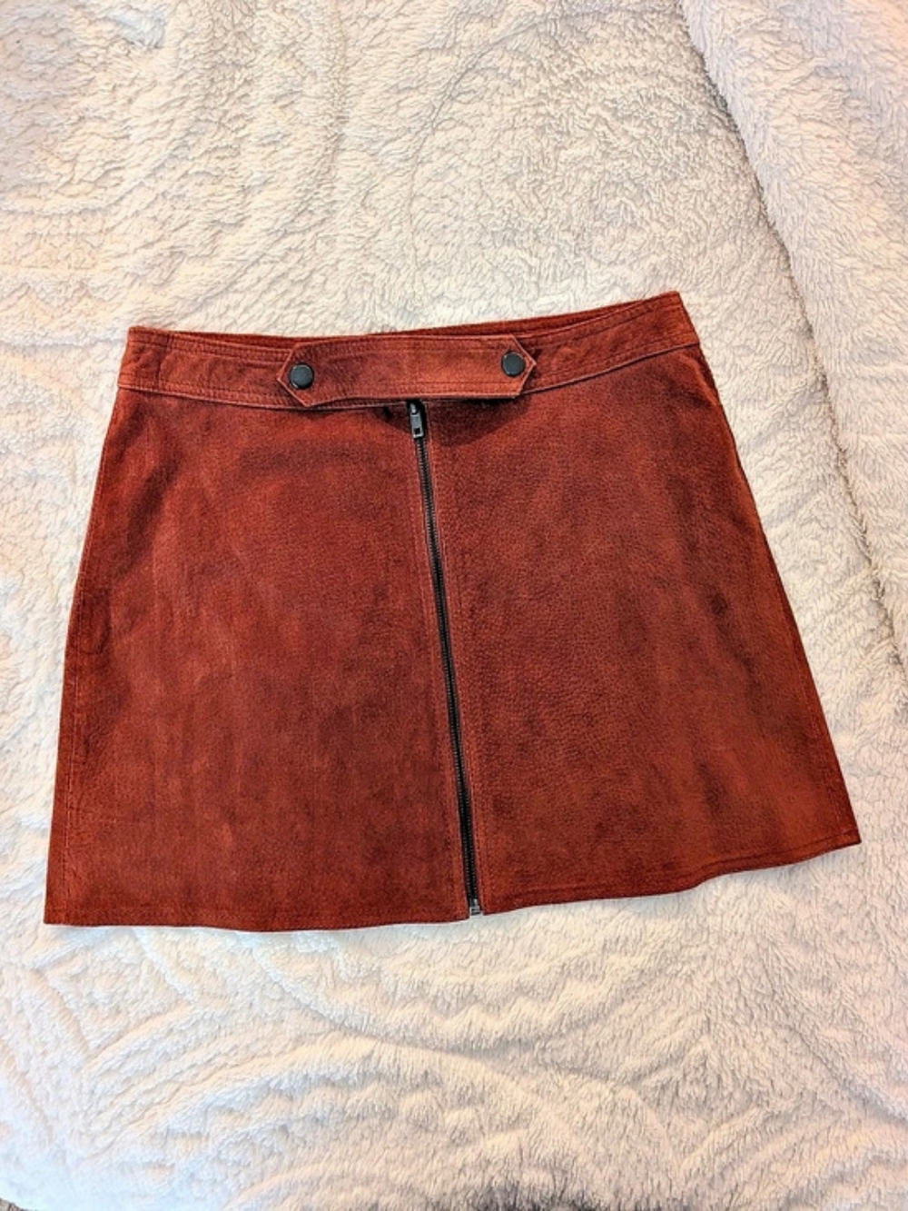 Forever 21 Suede Mini Skirt Brown Size Medium